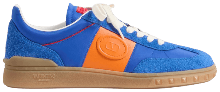 Valentino Garavani Upvillage Low Top Sneaker Acid Blue Pumpkin Coral
