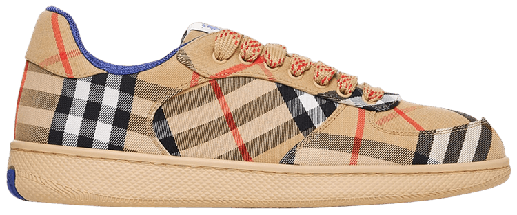 Balmain Burberry Check Terrace Sneaker Sand