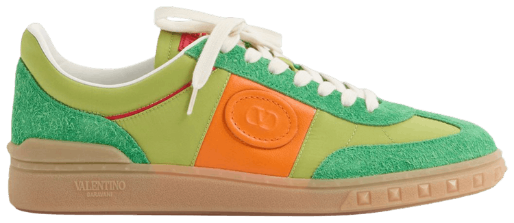 Valentino Garavani Upvillage Low Top Sneaker Green Pumpkin Coral