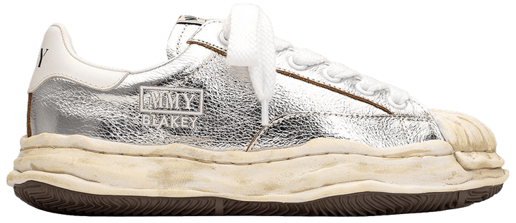 Maison Mihara Yasuhiro Blakey OG Sole Wrinkled Leather Low Silver