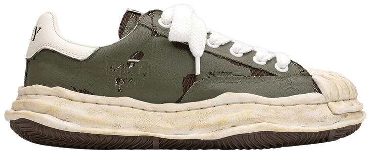 Maison Mihara Yasuhiro Blakey OG Sole Film Attached Canvas Low Khaki