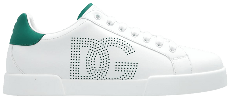 Dolce  Gabbana Portofino Calfskin Sneaker White Green