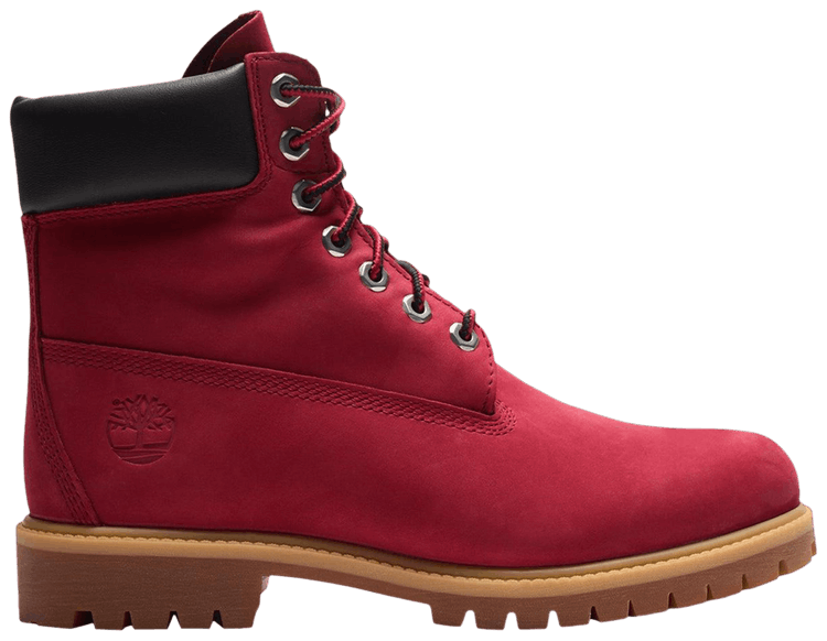 Timberland 6 Inch Premium Waterproof Boot Dark Red Nubuck