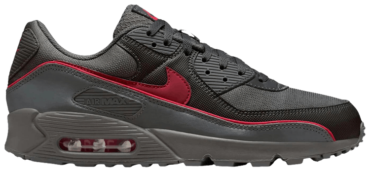 Nike Air Max 90 Premium Iron Grey University Red