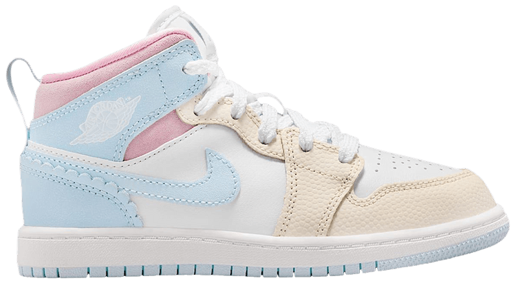 Air Jordan Jordan 1 Mid SE PS Half Blue Pale Ivory