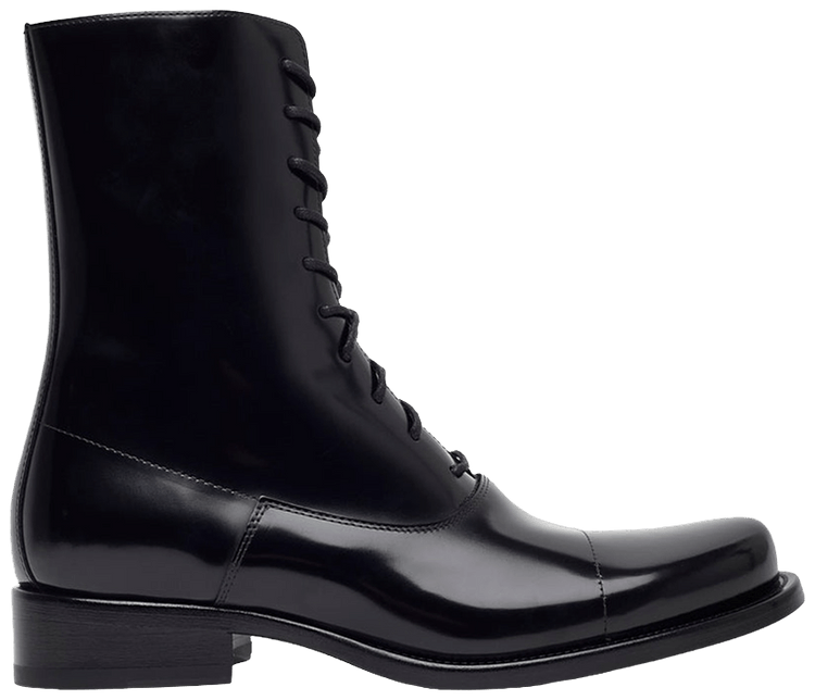 The Row Wmns Kai Lace Up Boot Black
