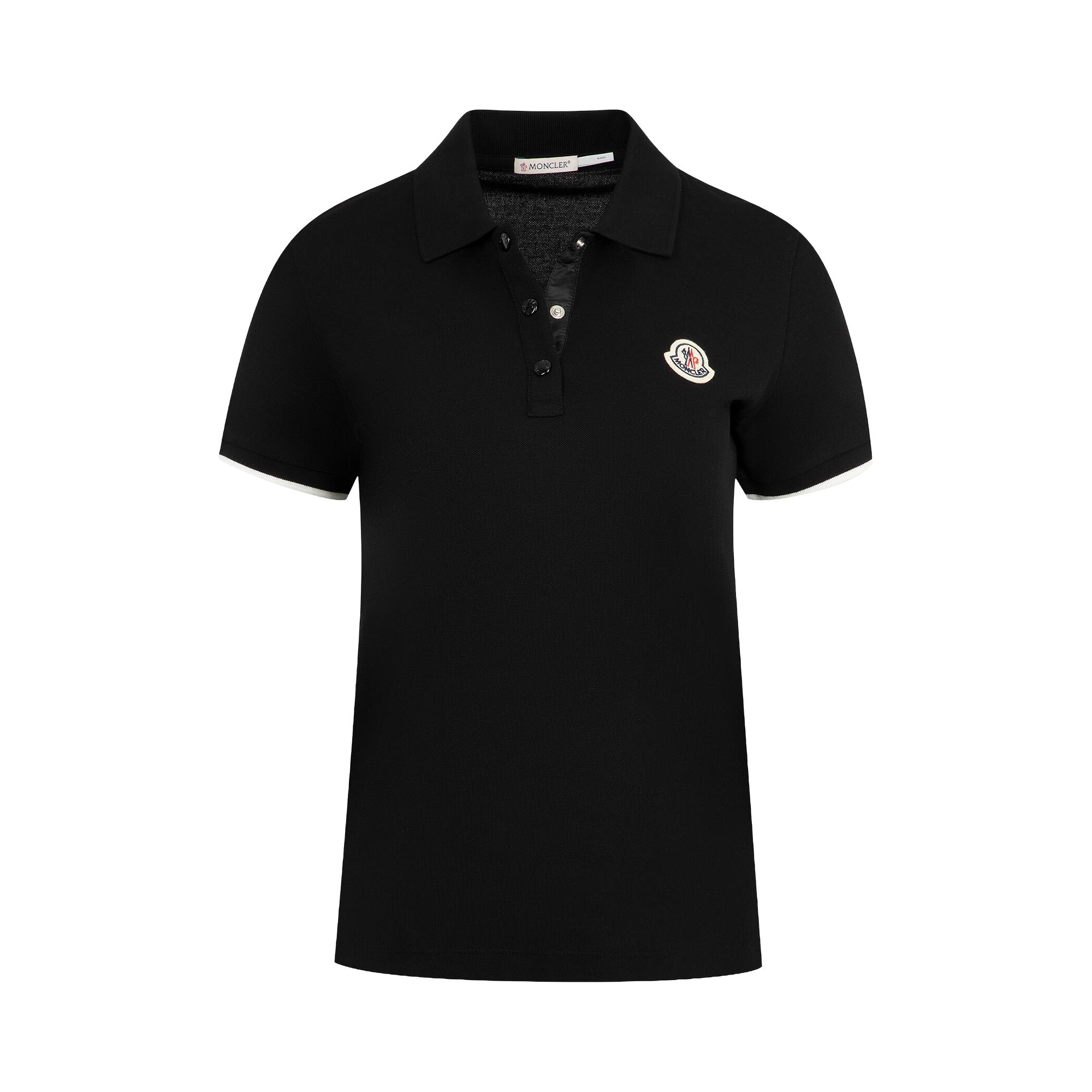 Pre-owned Moncler Toggle Waist Polo Shirt 'black' | Women's Size S