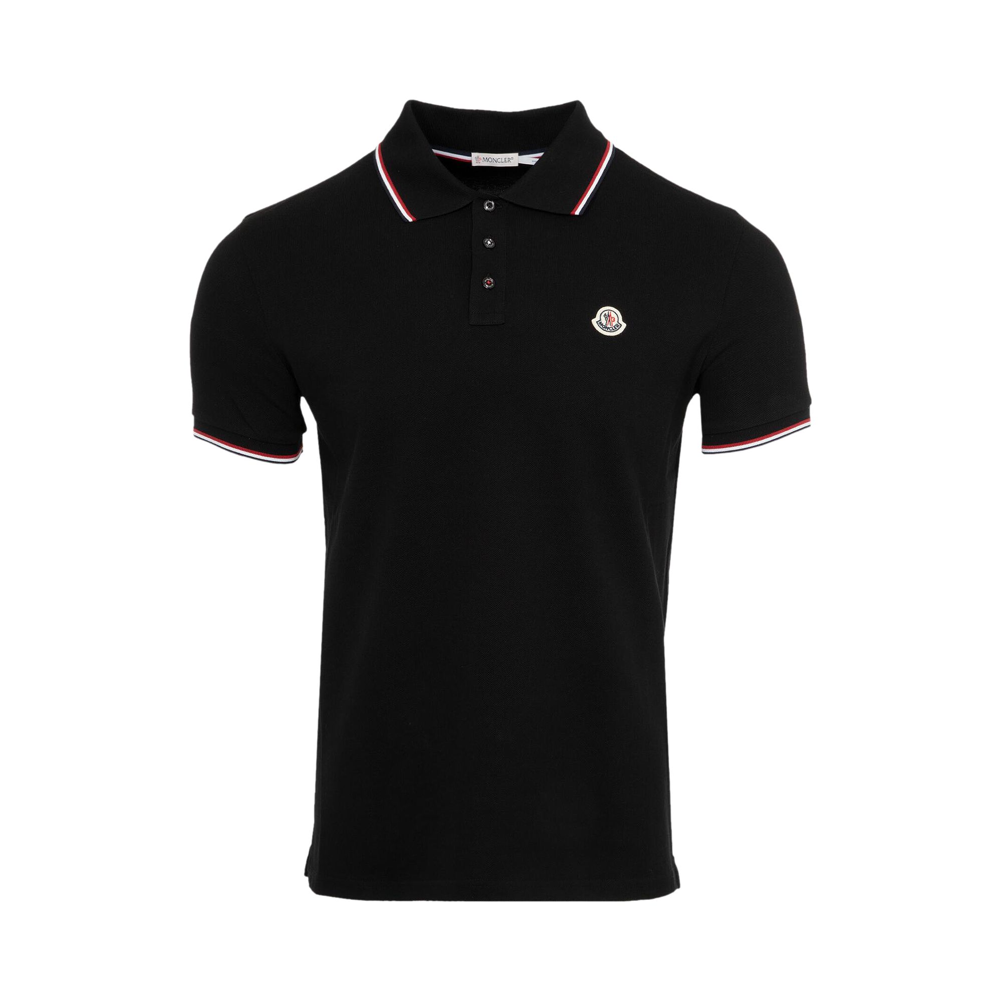 Pre-owned Moncler Maglia Polo Shirt 'black' | Men's Size L