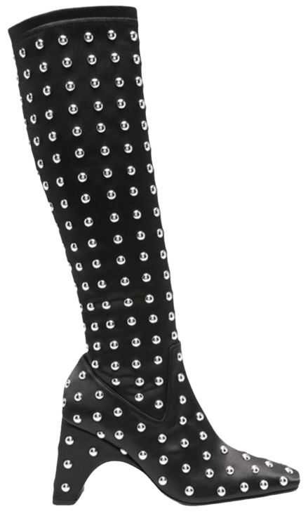 Coperni Wmns Studded Bridge Stretch Boot Black Silver