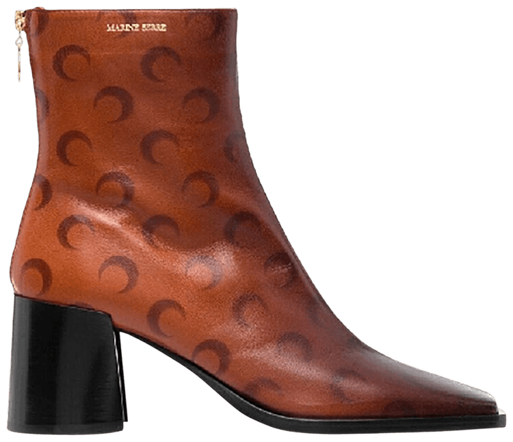 Marine Serre Wmns Airbrushed Crafted Ankle Leather Boot Red