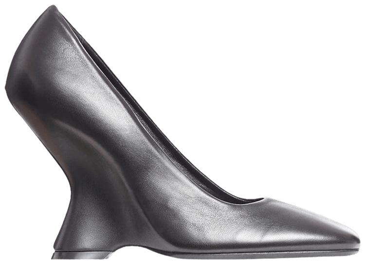 Dries Van Noten Wmns Leather Wedge Pump Black