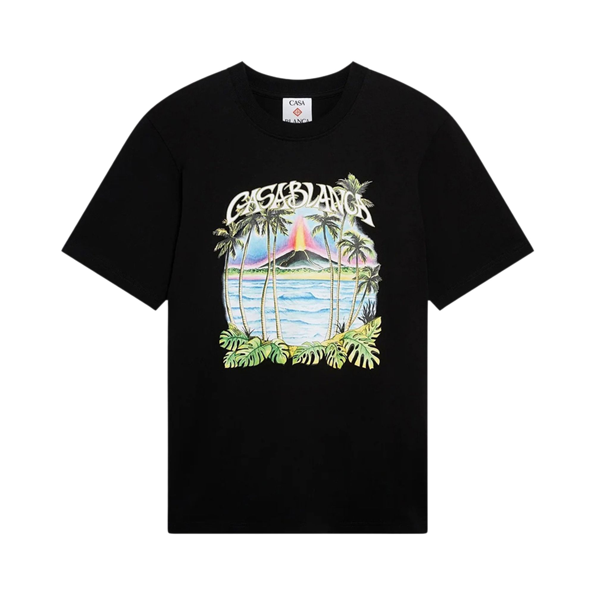 Pre-owned Casablanca Volcano Printed Classic T-shirt 'black' | Men's Size Xl