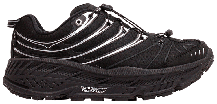 HOKA Stinson Evo GORE TEX Black Silver