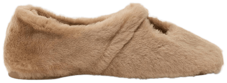 Loewe Wmns Shearling Pebble Soft Ballerina Shoe Oak