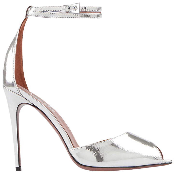 Paris Texas Wmns Vera Open Toe Sandal Silver