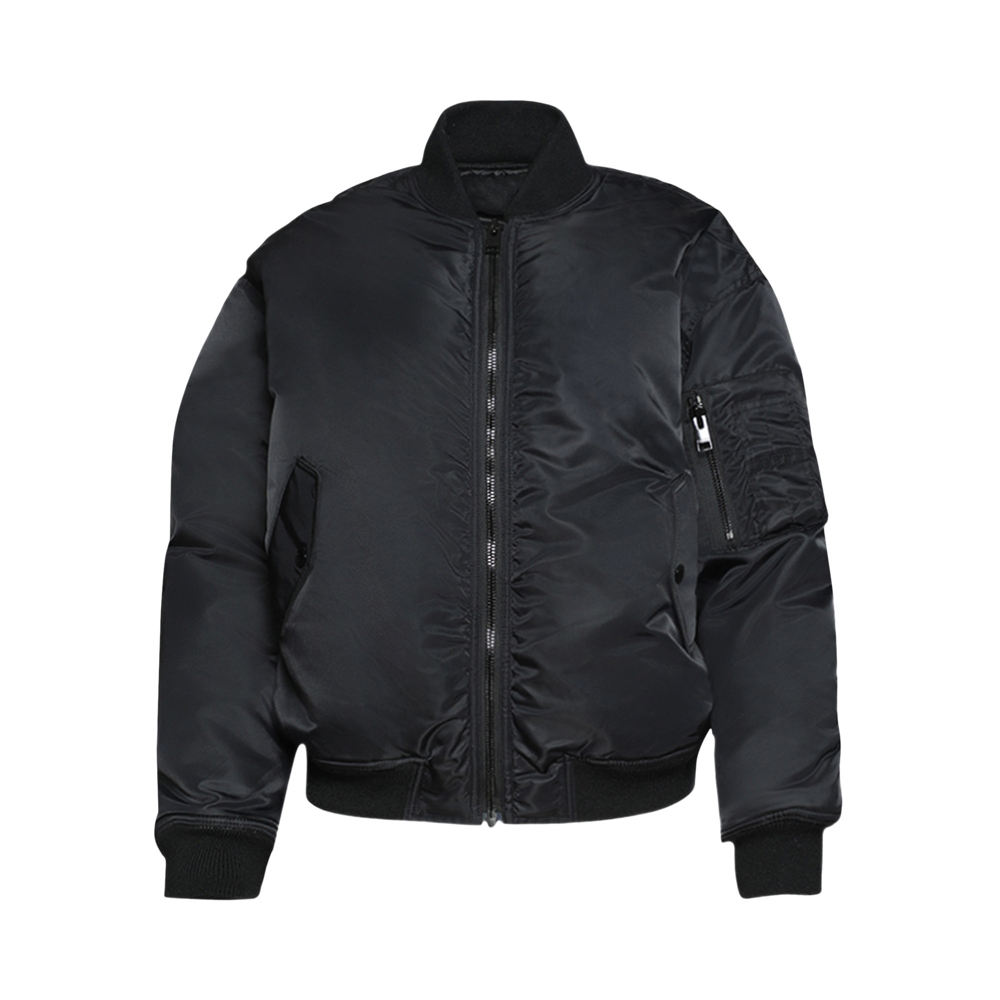 Pre-owned Frame Denim The Smoke Bomber 'black' | Women's Size Onesize