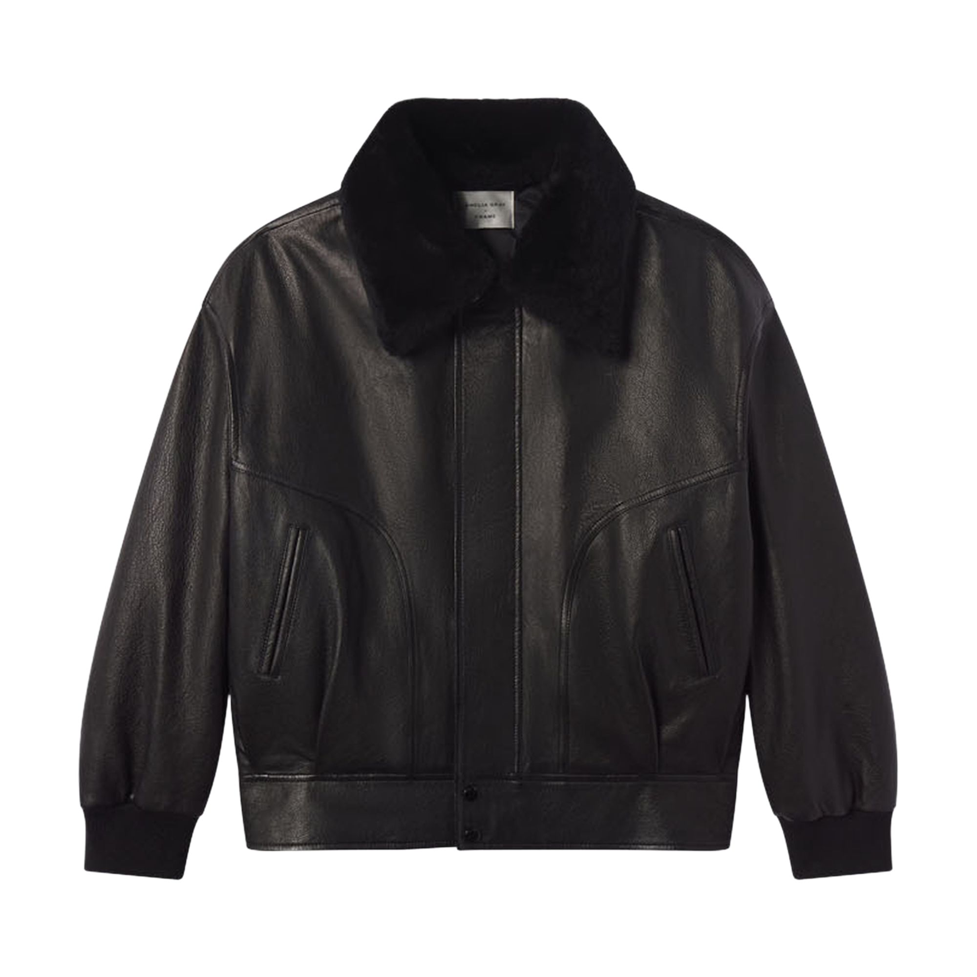 Pre-owned Frame Denim The Nightcap Bomber 'black' | Women's Size Xs