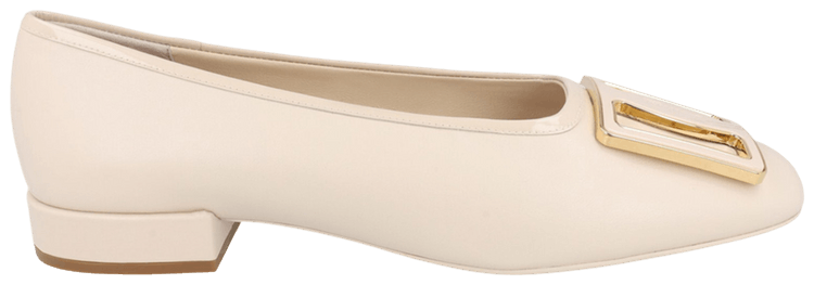 Ferragamo Wmns Myrna Patent Leather Ballet Flat Bone