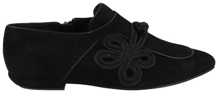 Ferragamo Wmns Althea Suede Loafer Black