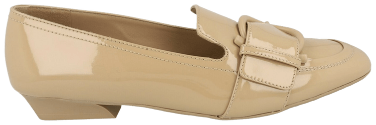 Ferragamo Wmns Bonnie Patent Leather Loafer Bone