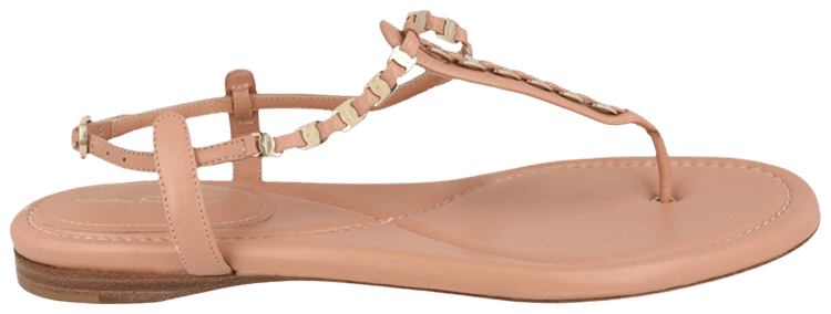 Ferragamo Wmns Tahiti Chain T Strap Sandal Pink