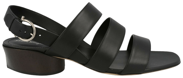 Ferragamo Wmns Trezze Slingback Sandal Black