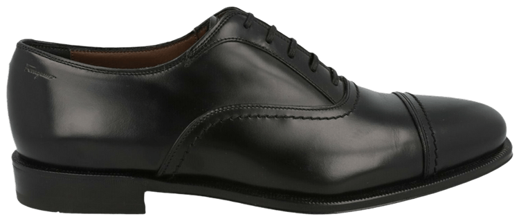 Ferragamo Brighton Leather Oxford Black