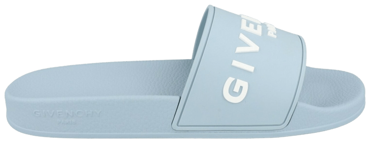 Givenchy Logo Signature Slide Sky Blue