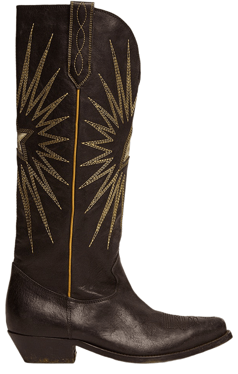 Golden Goose Wmns Wish Star Boots Black