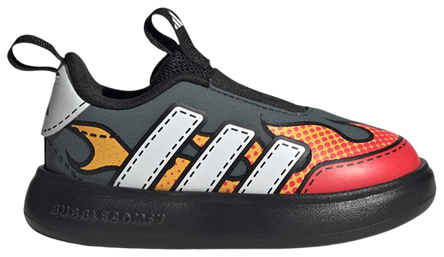 adidas Bubblecomfy I Grey Six Cloud White Lucid Red