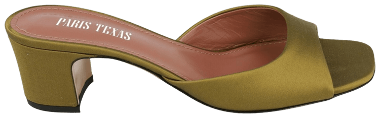 Paris Texas Wmns Lara Satin Mule Oil