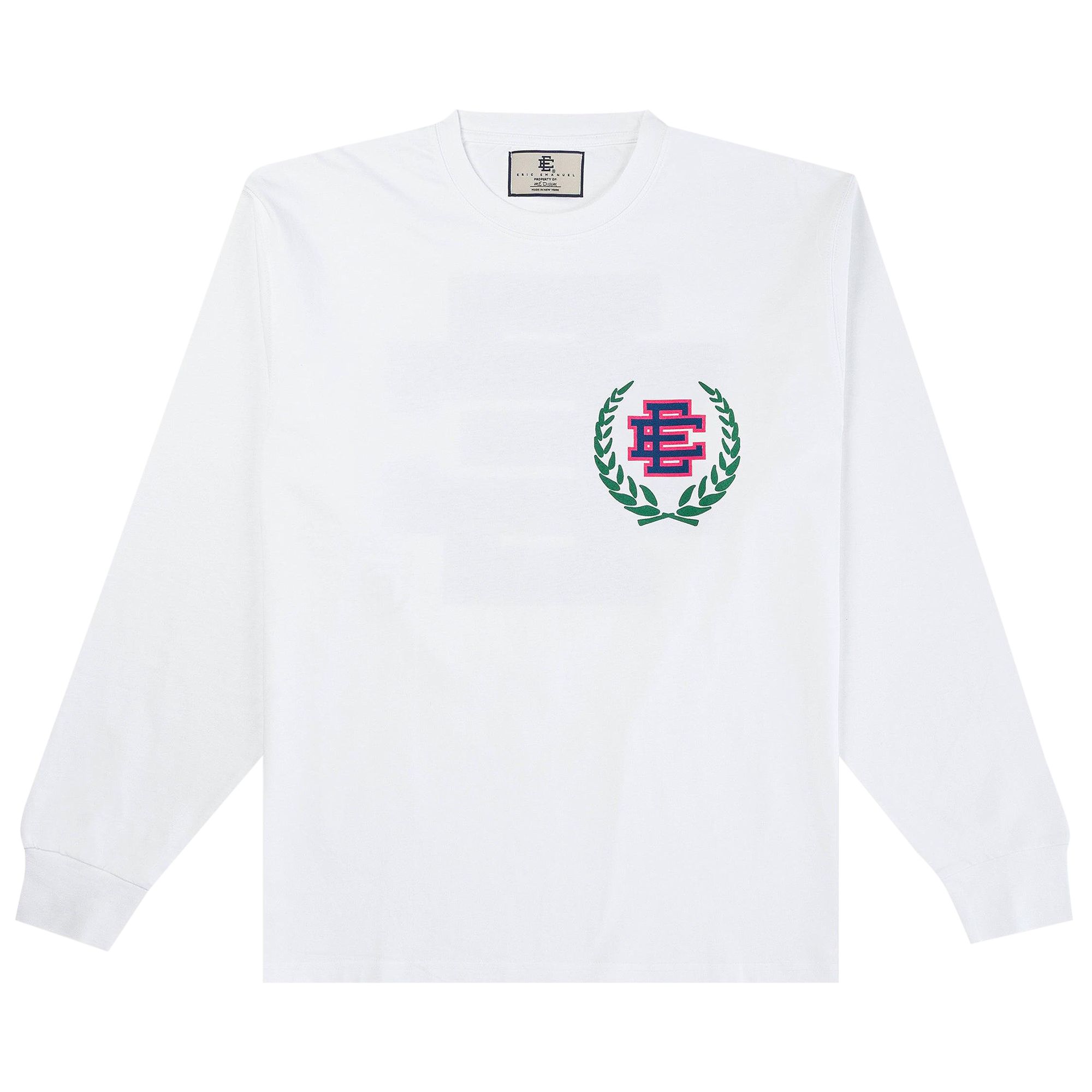 Pre-owned Eric Emanuel Ee Long Sleeve Tee 'white' | Men's Size L