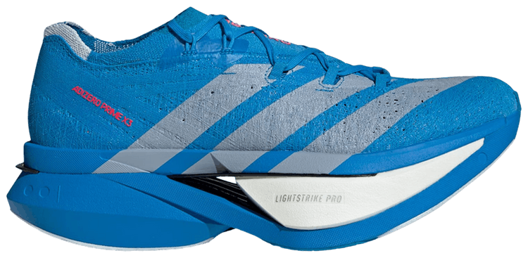 adidas Adizero Prime X3 Strung Solar Blue Silver Metallic Lucid Red