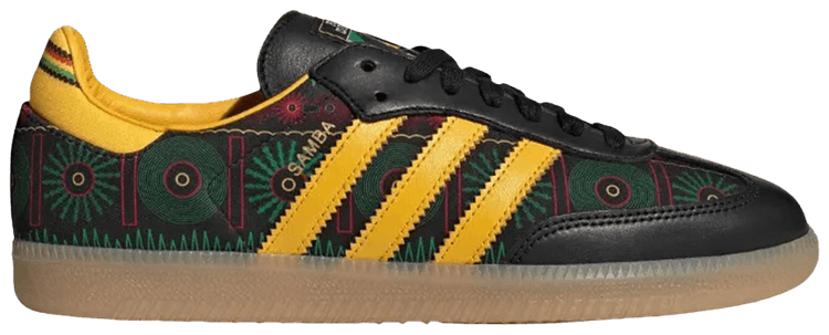 Bob Marley x adidas Samba Black Yellow Gum