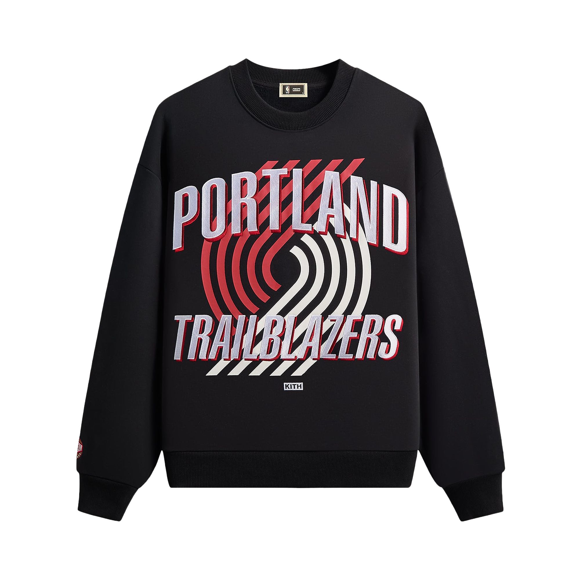 Pre-owned Kith For Nba All-star Portland Trail Blazers Nelson Crewneck 'black' | Men's Size Xl