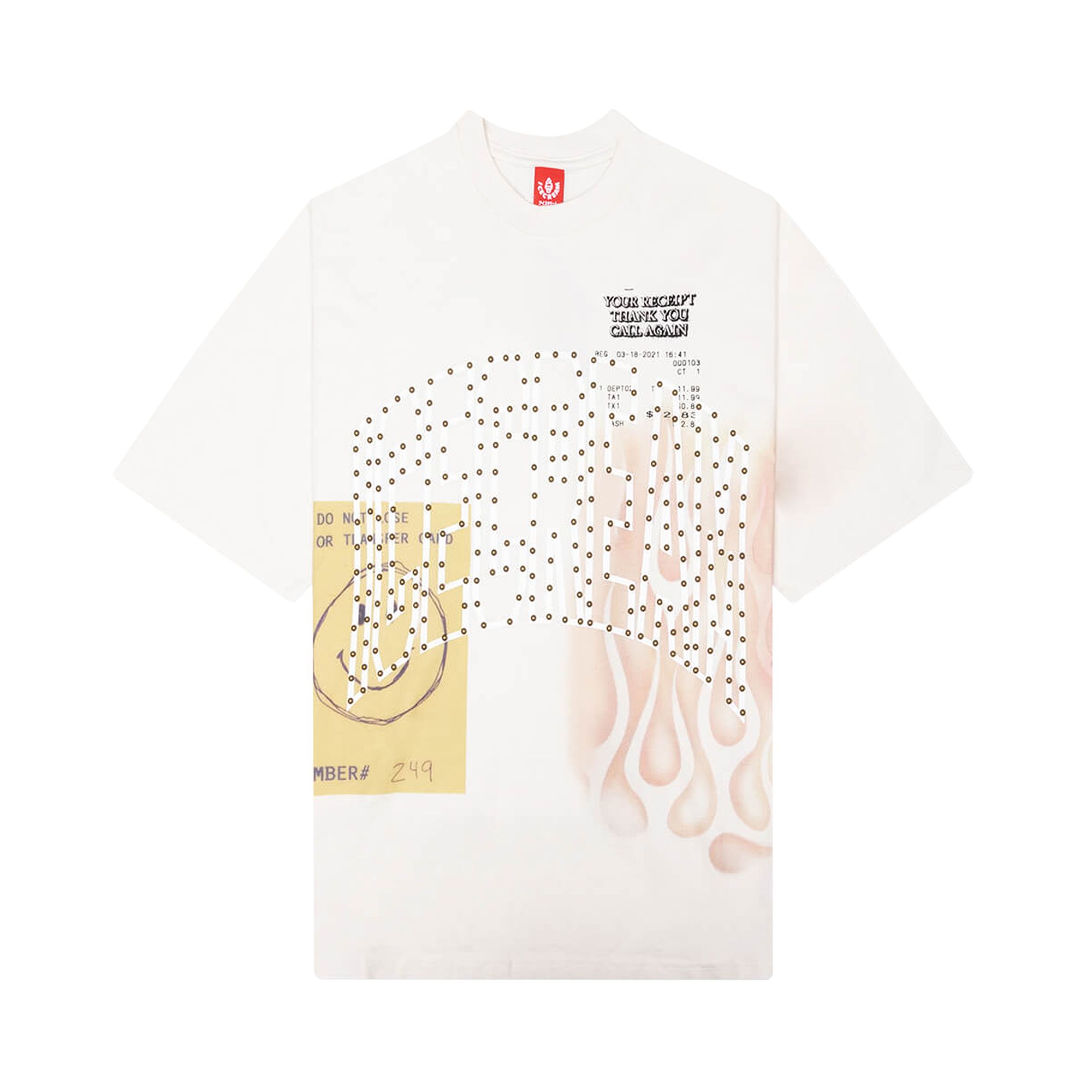 Pre-owned Icecream The Hill Short-sleeve Oversized Knit 'white' | Men's Size L