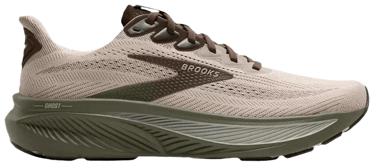 Brooks Ghost 17 Chateau Gray Brown Olive