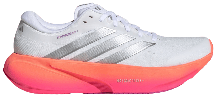 adidas Wmns Supernova Rise 3 Cloud White Silver Metallic Lucid Pink