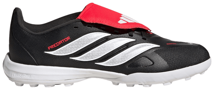 adidas Predator League TF Little Kid Core Black Cloud White Lucid Red