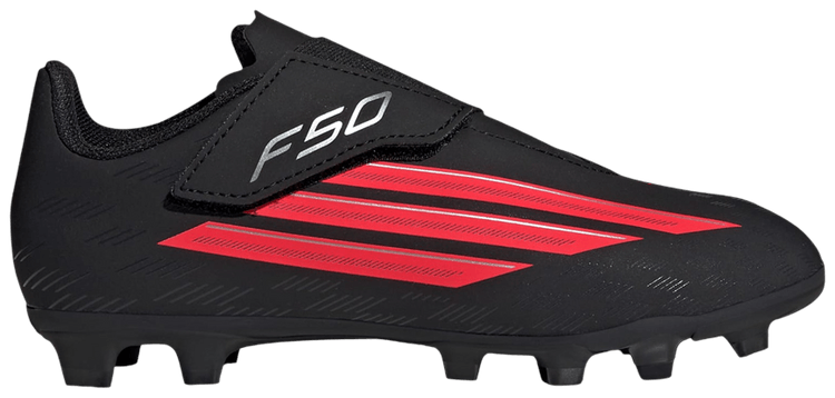 adidas F50 Club FG MG Little Kid Core Black Lucid Red