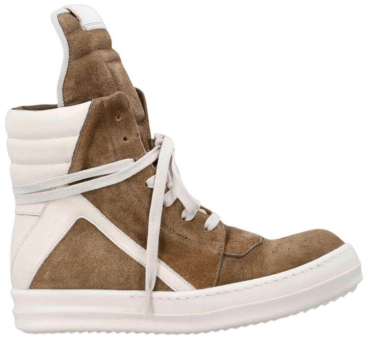 Rick Owens Temple Geobasket High Sumi Brown Milk
