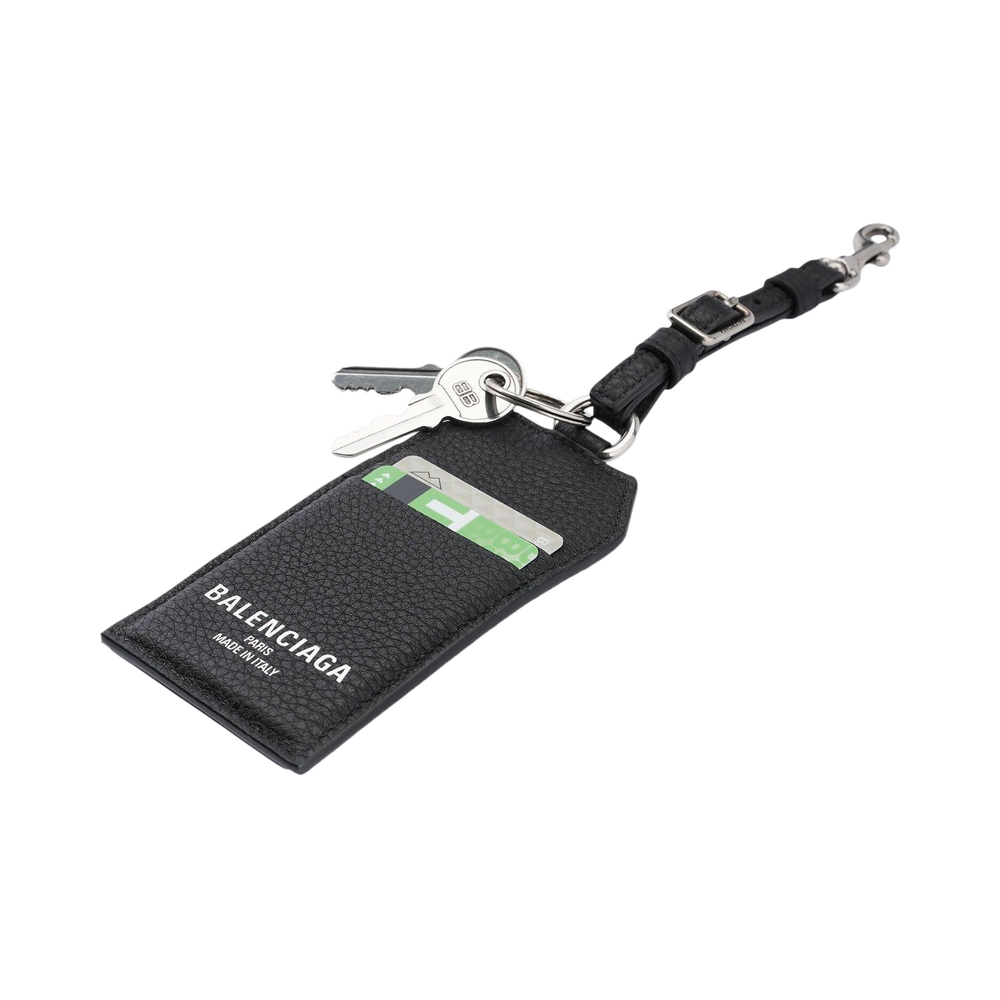 Pre-owned Balenciaga Credit Keyring 'black' | Men's Size Onesize