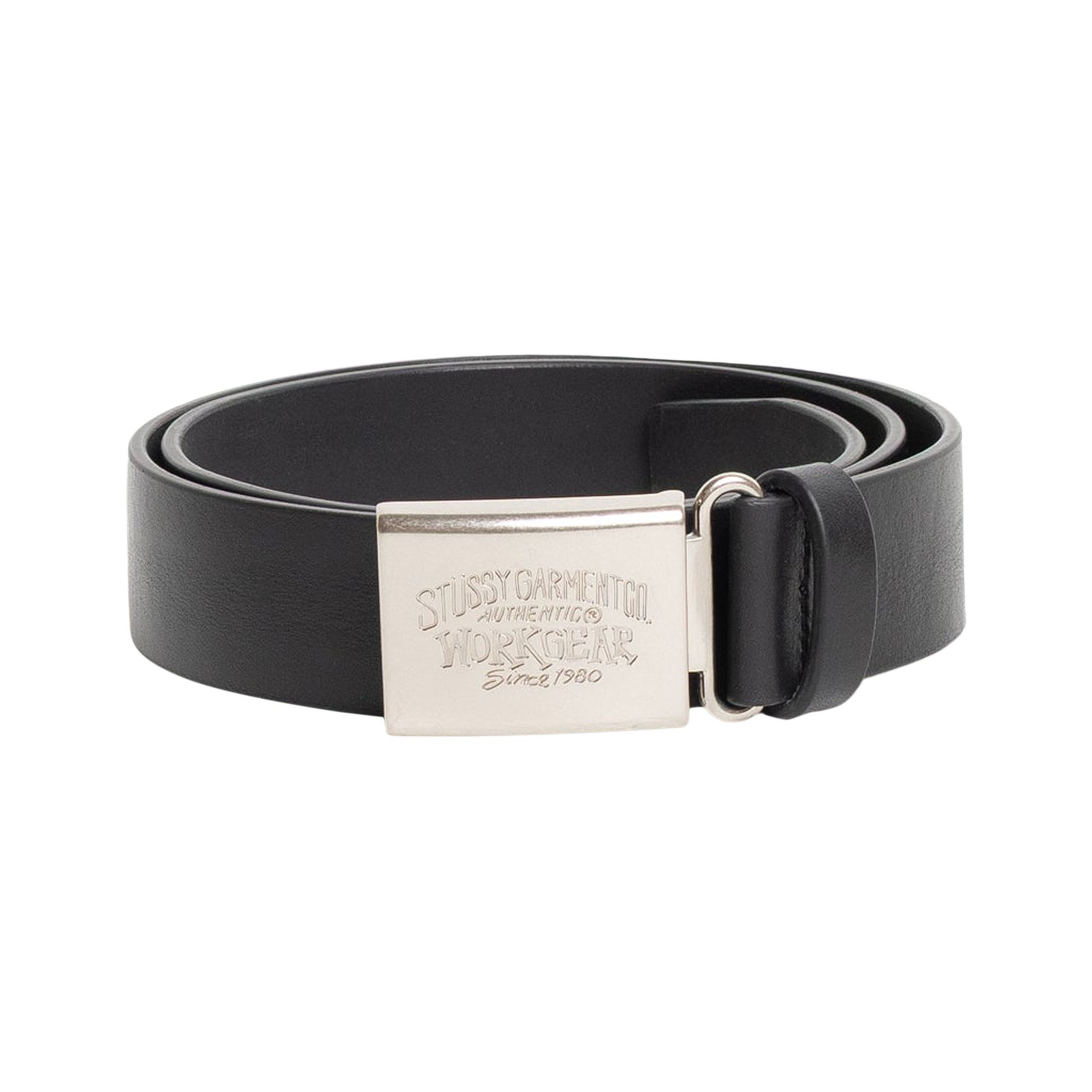 Pre-owned Stussy Workgear Buckle Belt 'black' | Men's Size S/m