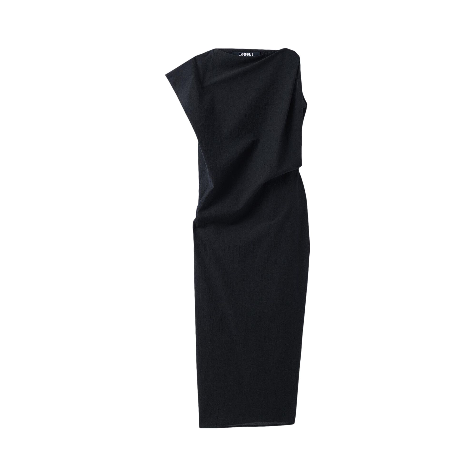 Pre-owned Jacquemus La Robe Drap 'black' | Women's Size 38