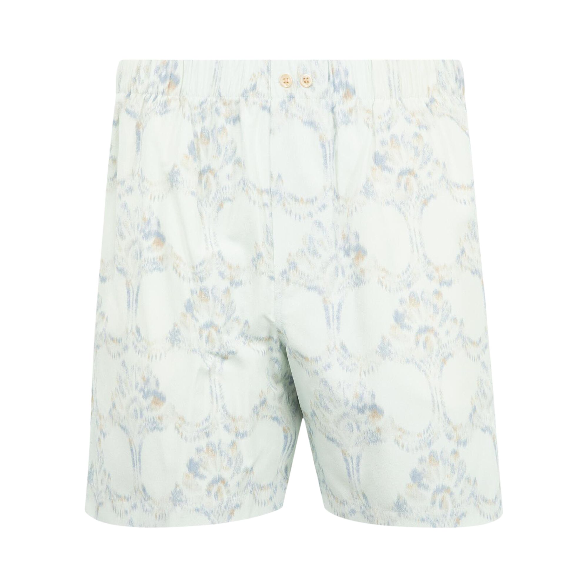 Pre-owned Wales Bonner Sunday Short 'pale Teal/light Olive/lavender' | Blue | Men's Size M