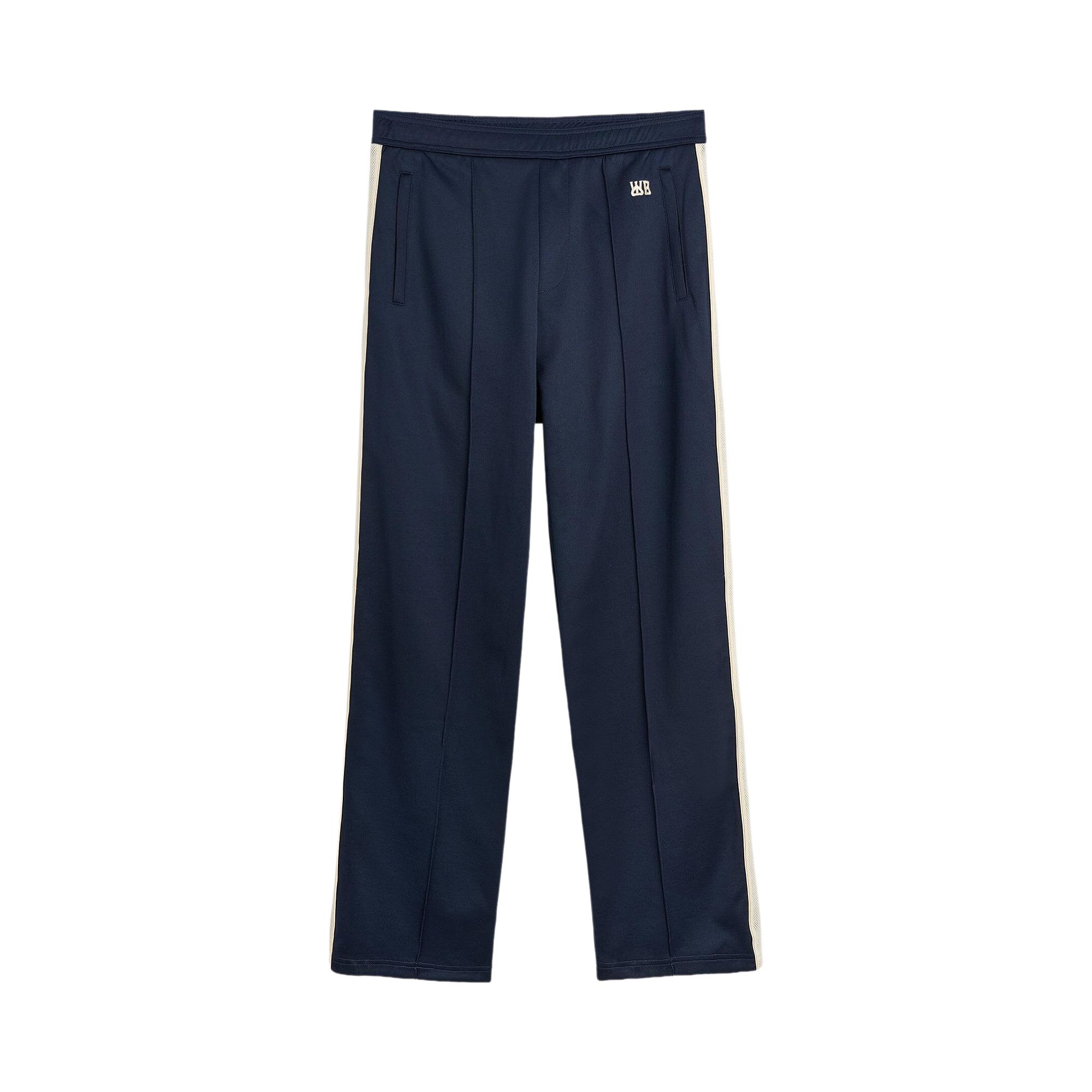 Pre-owned Wales Bonner Motion Track Pant 'navy/ivory' | Blue | Men's Size L