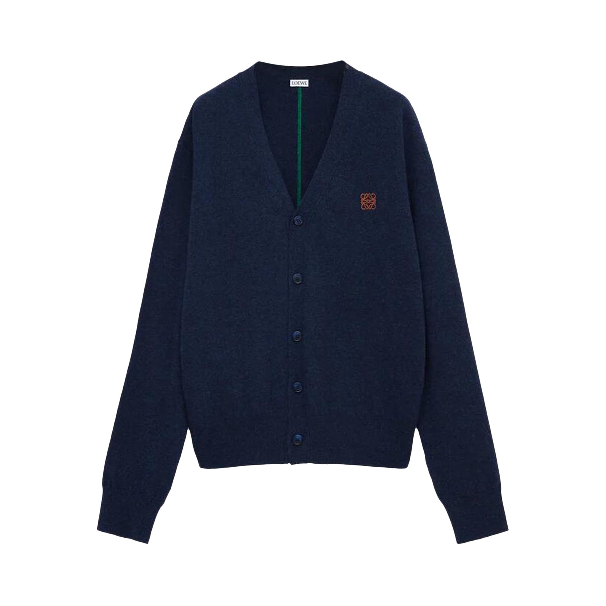 Pre-owned Loewe Cardigan 'navy Blue' | Men's Size L
