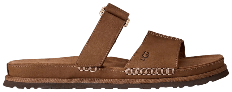 UGG Wmns GoldenGaze Slide Dark Chestnut