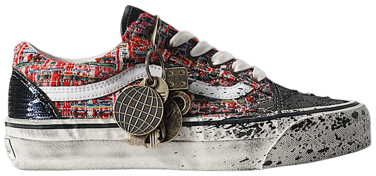 Vans Old Skool Premium Charms Red Black