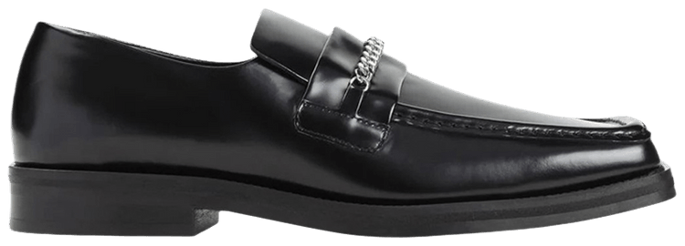 Martine Rose Square Toe Loafer Black
